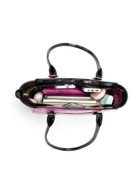 Amira Leather Shoulder Bag - Magenta