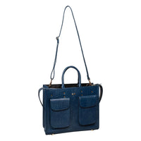 Croco Satchel Bag