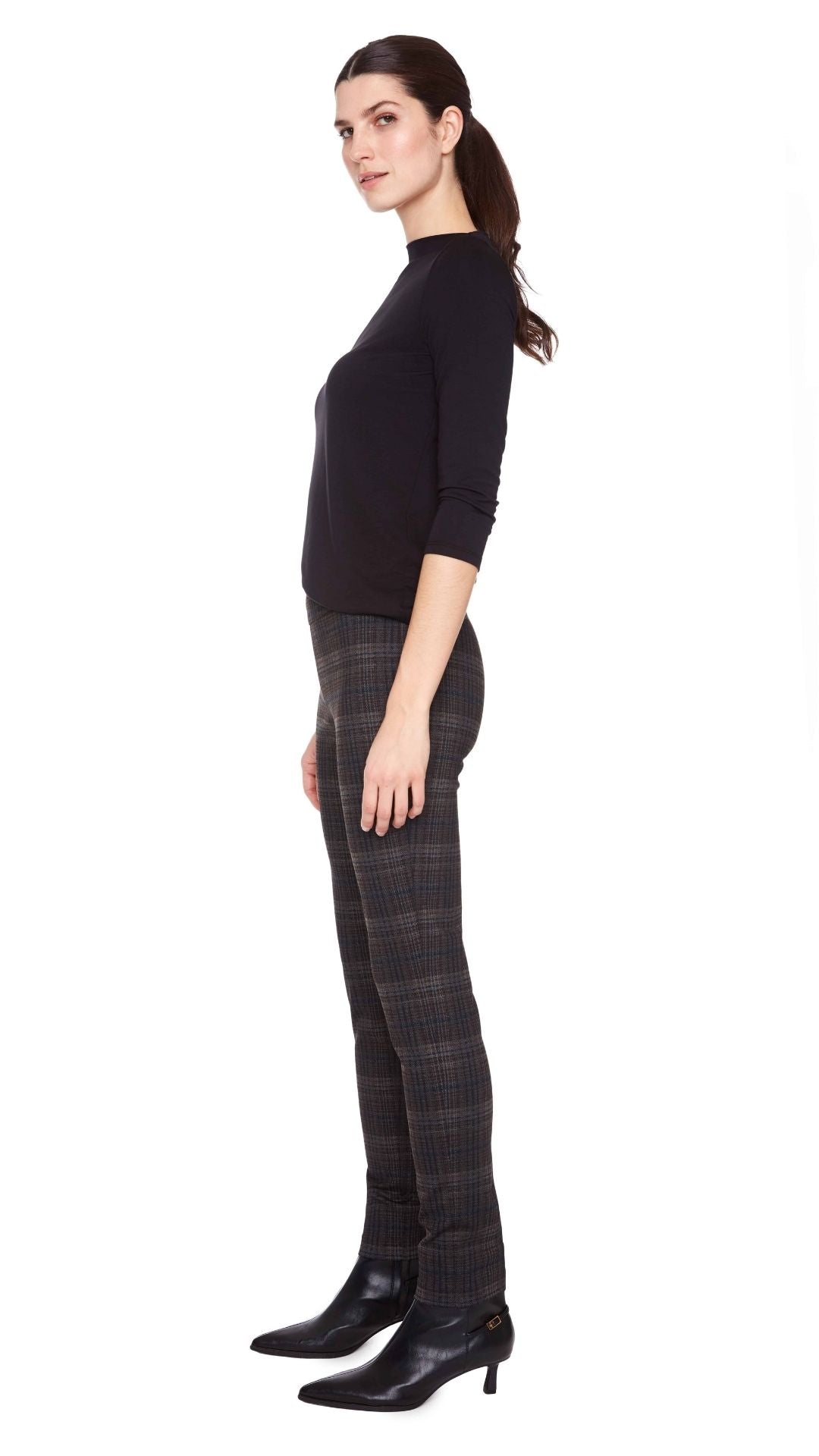UP - Dark Plaid Ponte Pant 68659