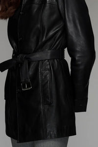 Saundryn Leather Jacket -  Black