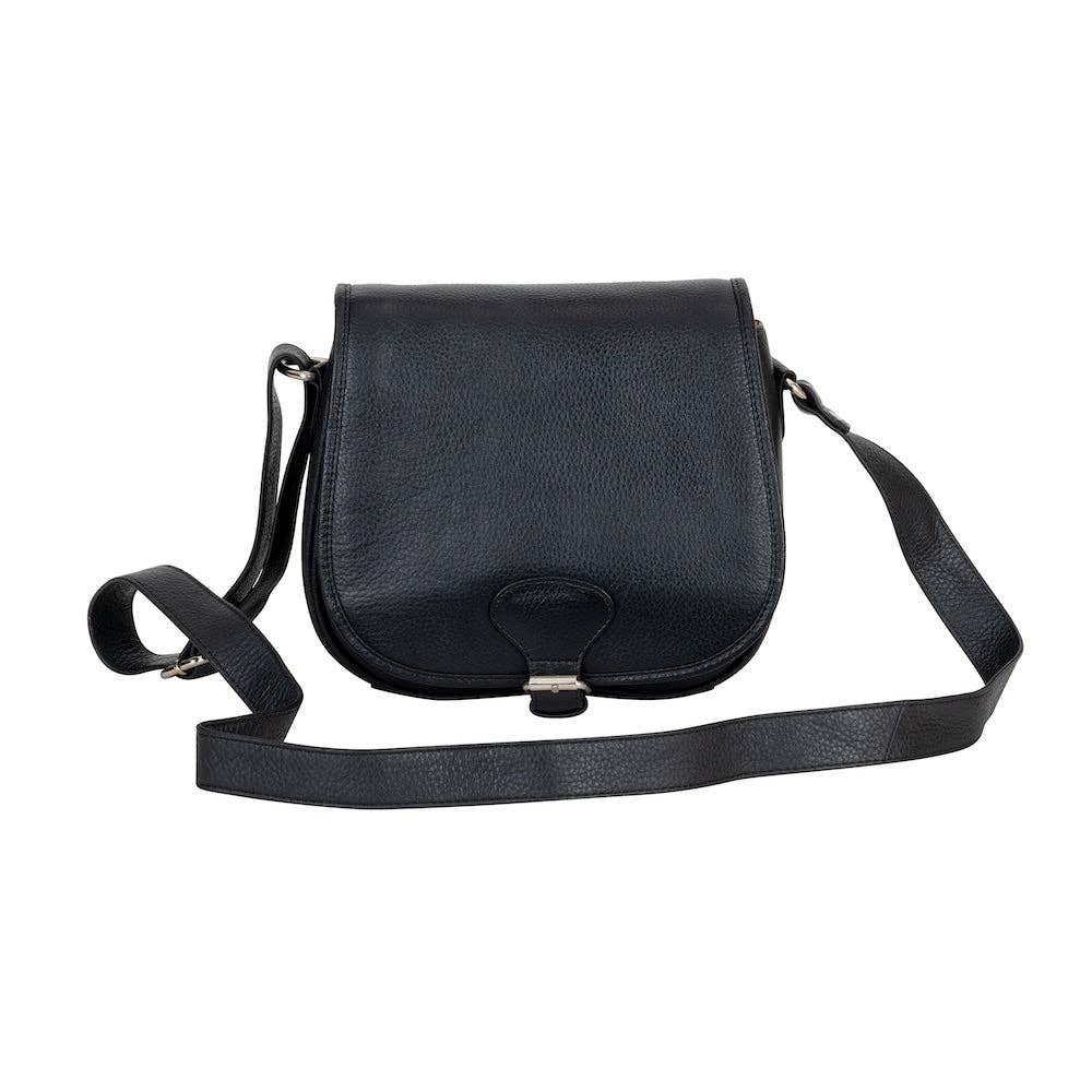 Wildera Leather “Lennon” Crossbody Bag – Full-Grain Leather Shoulder Bag