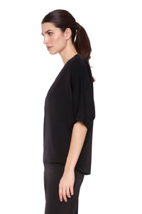 Up Pants - Belize Satin V Neck Top