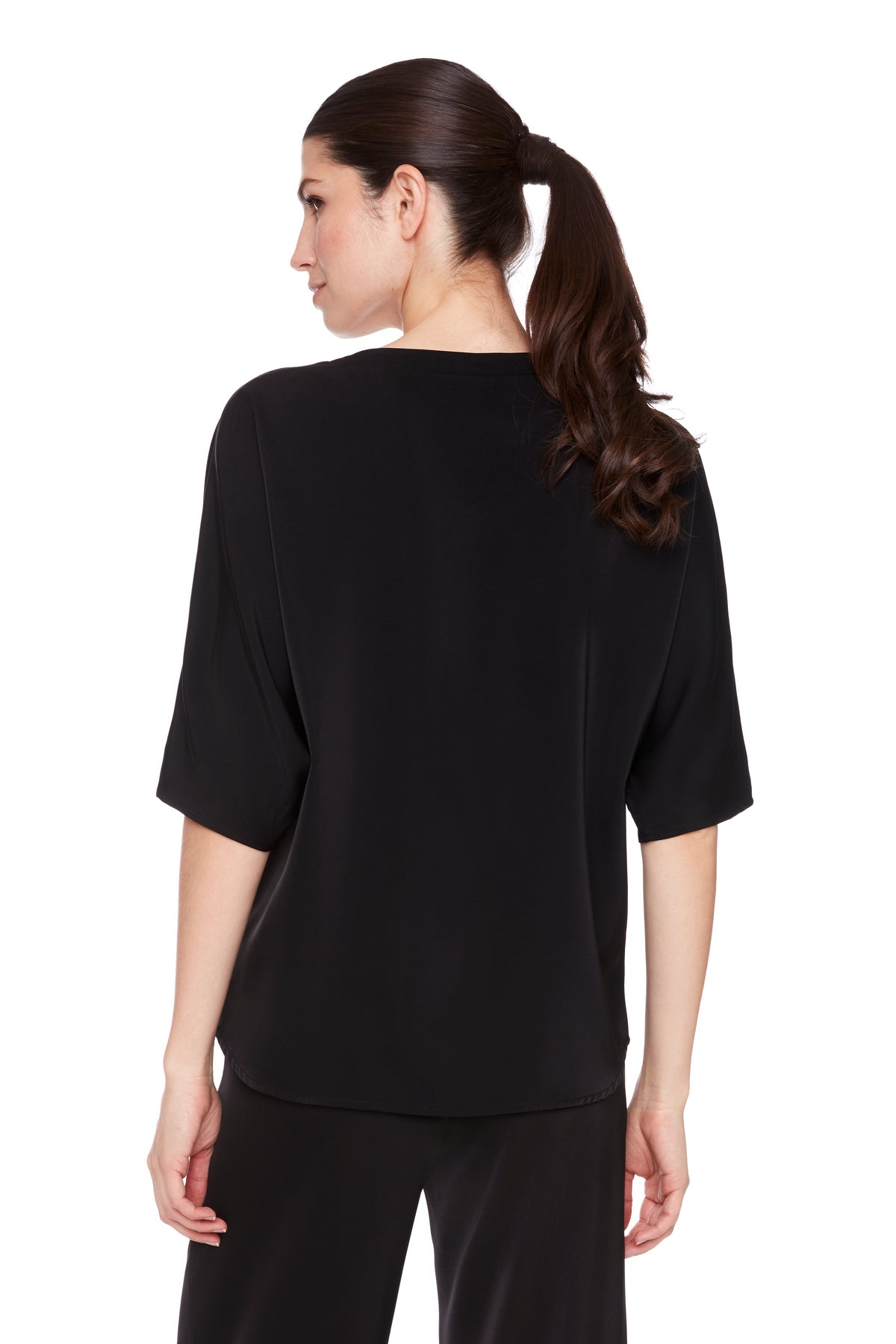 Up Pants - Belize Satin V Neck Top
