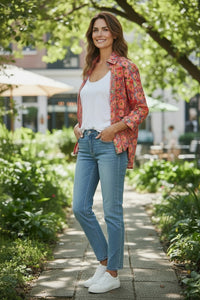 Equinox Cottage Garden print cotton shirt
