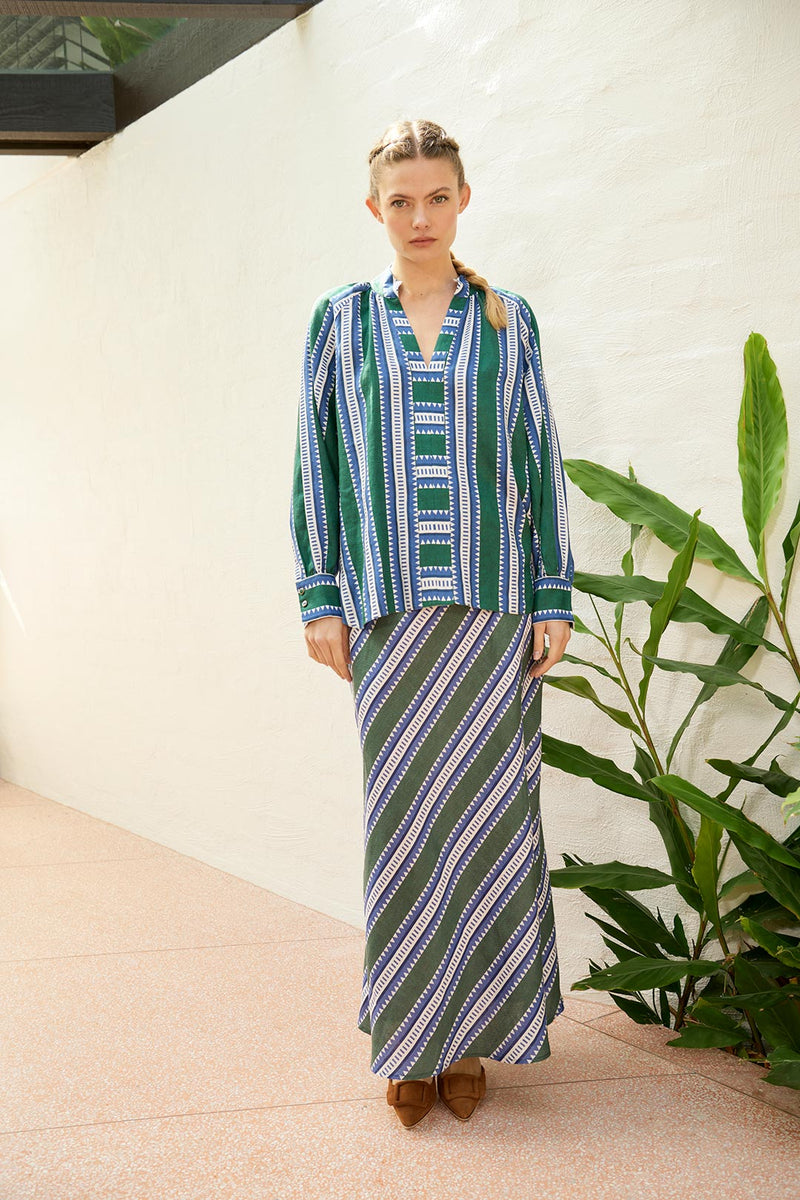 The Dreamer Label - Sun Blouse in Green