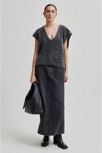 Second Female - Camryn Knit Vest Volcanic Ash