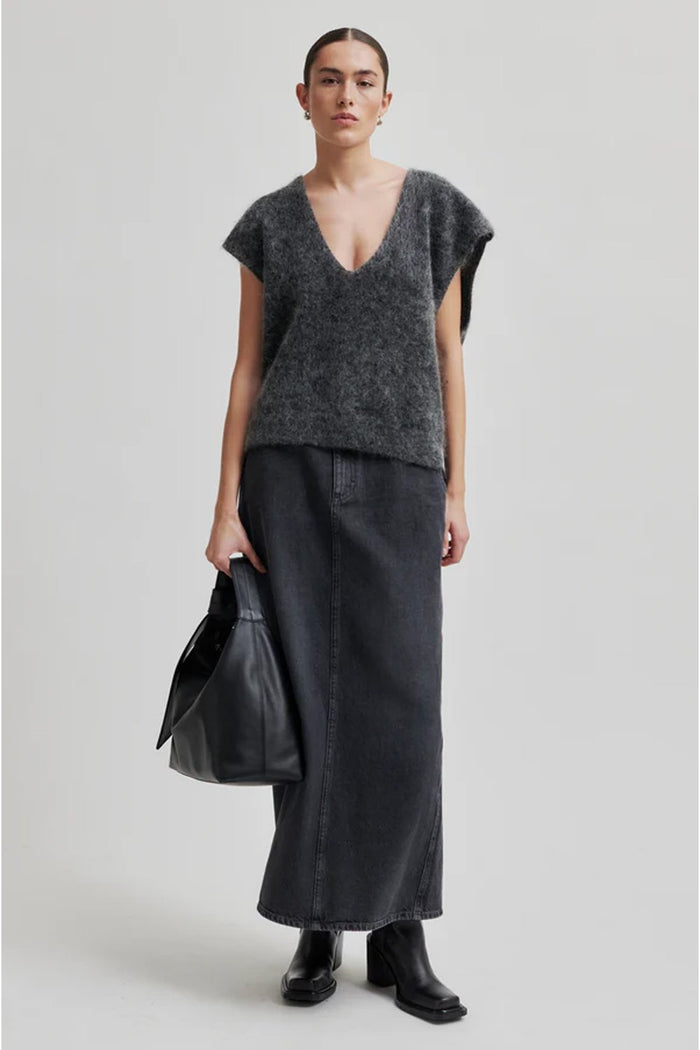 Second Female - Camryn Knit Vest Volcanic Ash