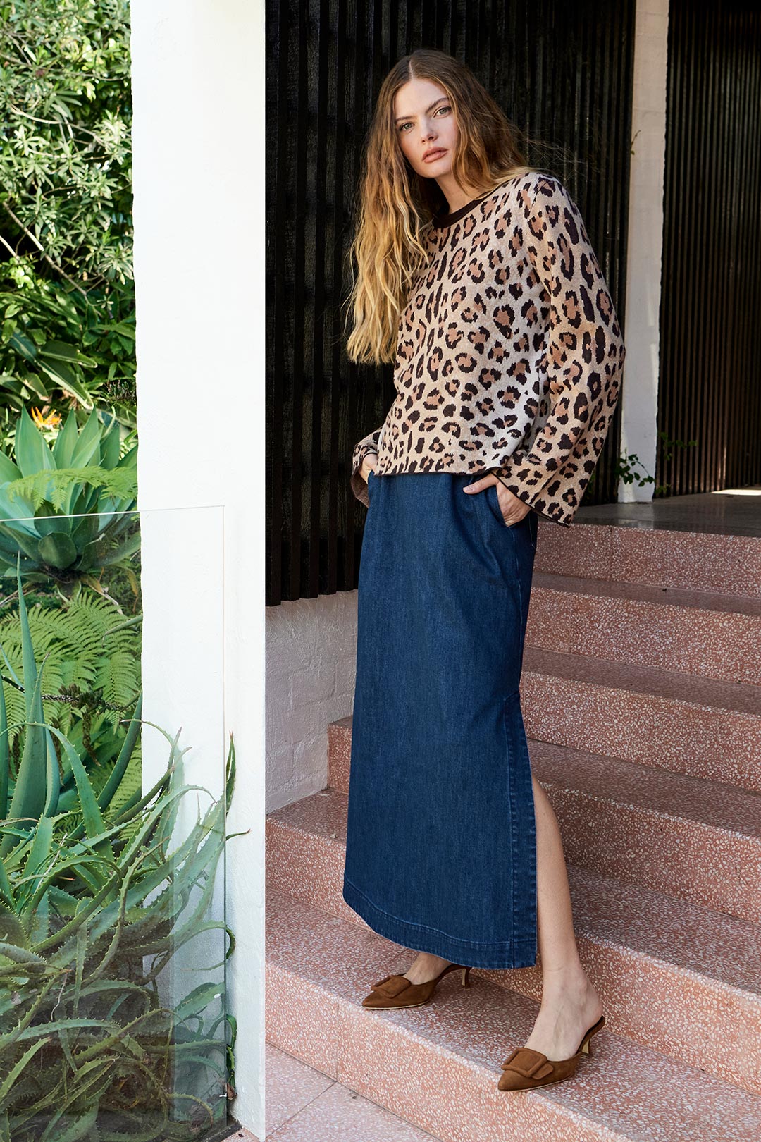 The Dreamer Label - Leopard Knit Sweater Jumper