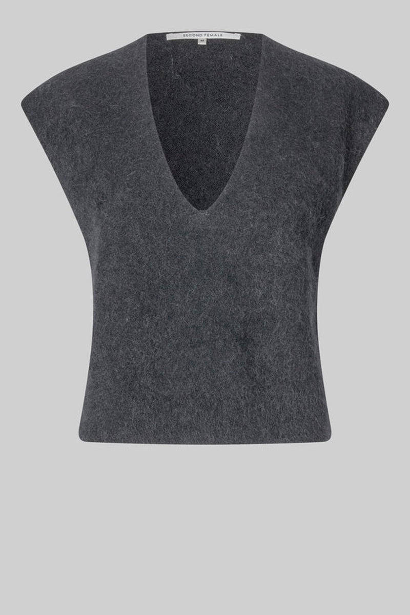 Second Female - Camryn Knit Vest Volcanic Ash