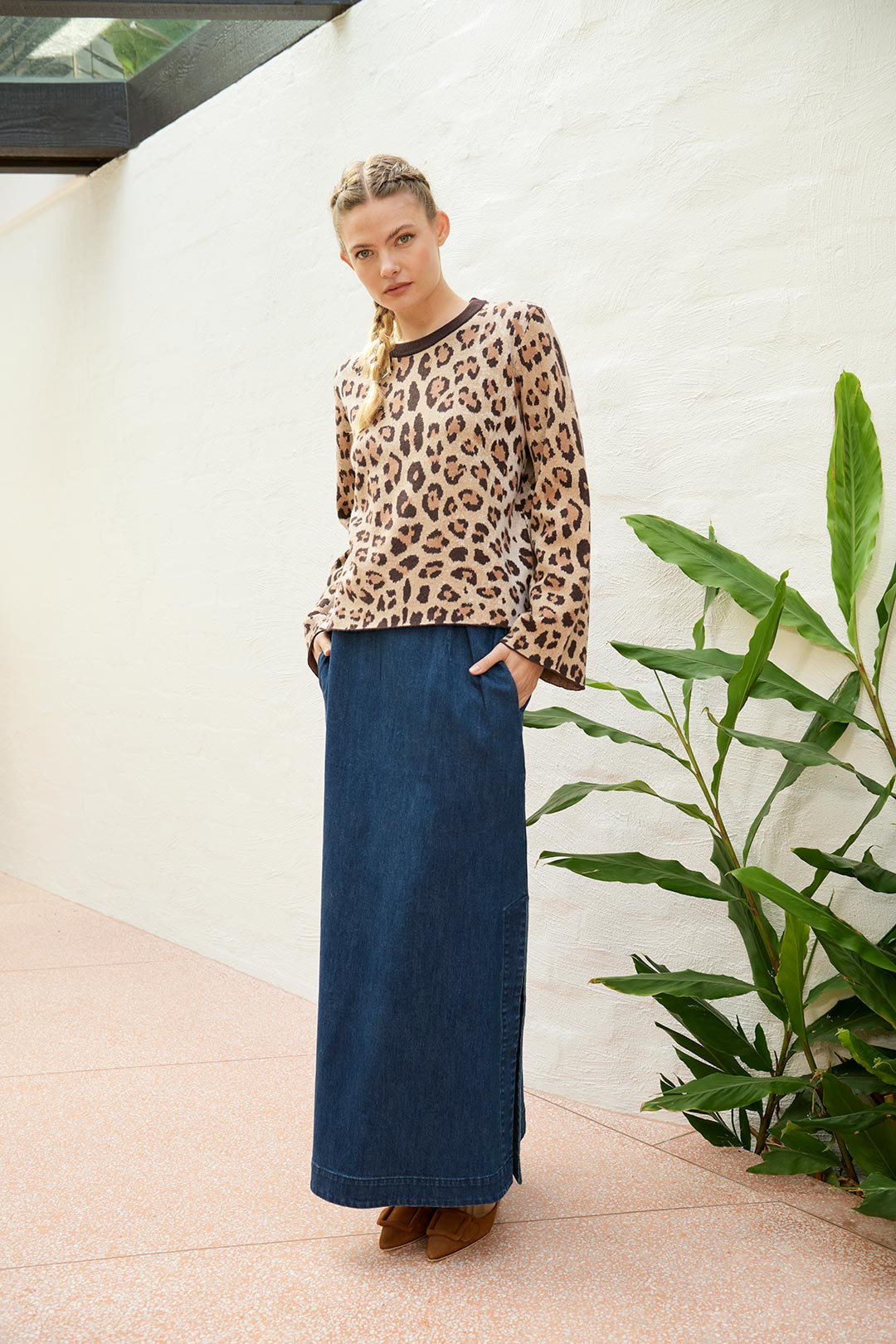 The Dreamer Label - Leopard Knit Sweater Jumper