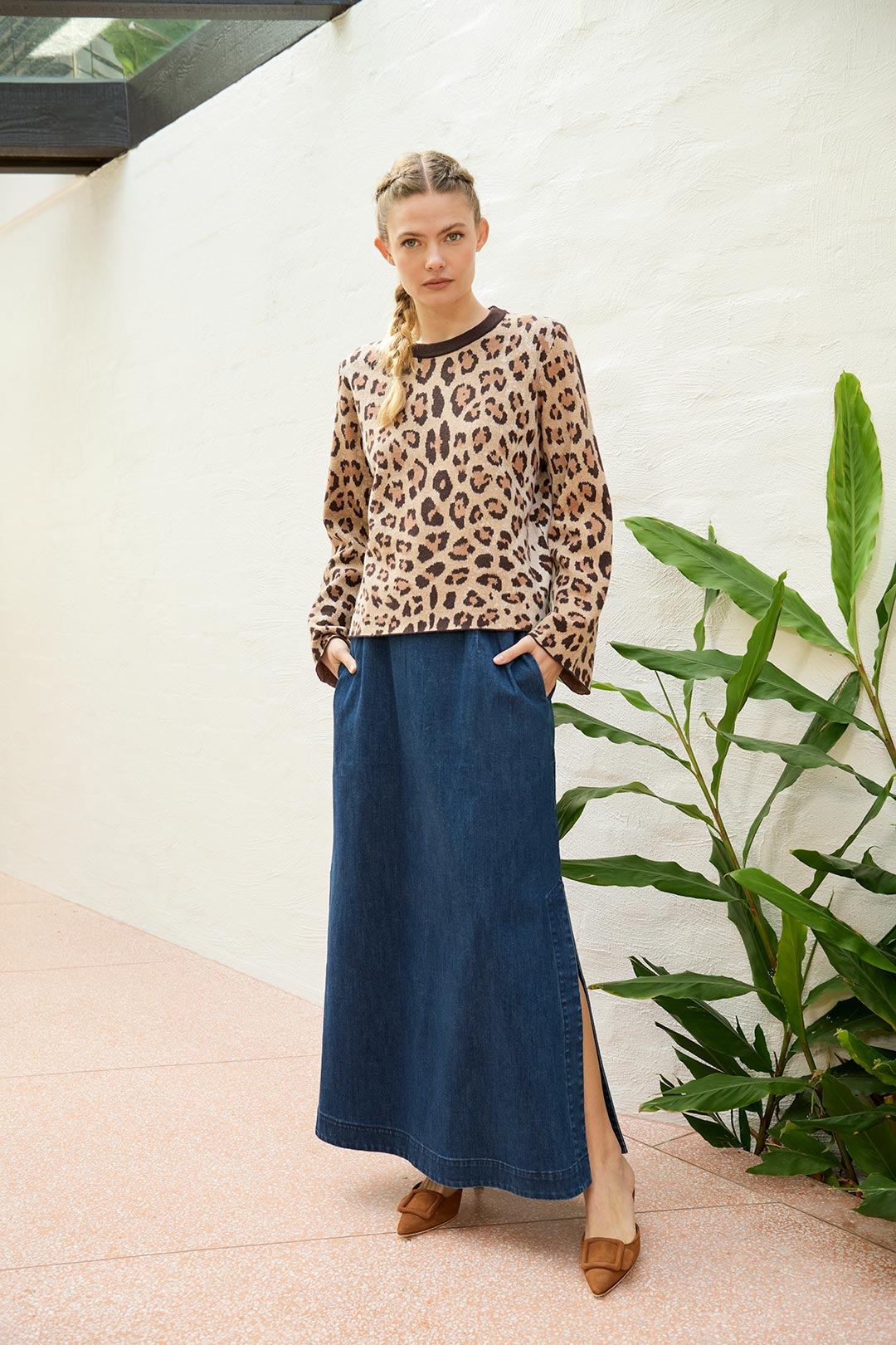 The Dreamer Label - Leopard Knit Sweater Jumper