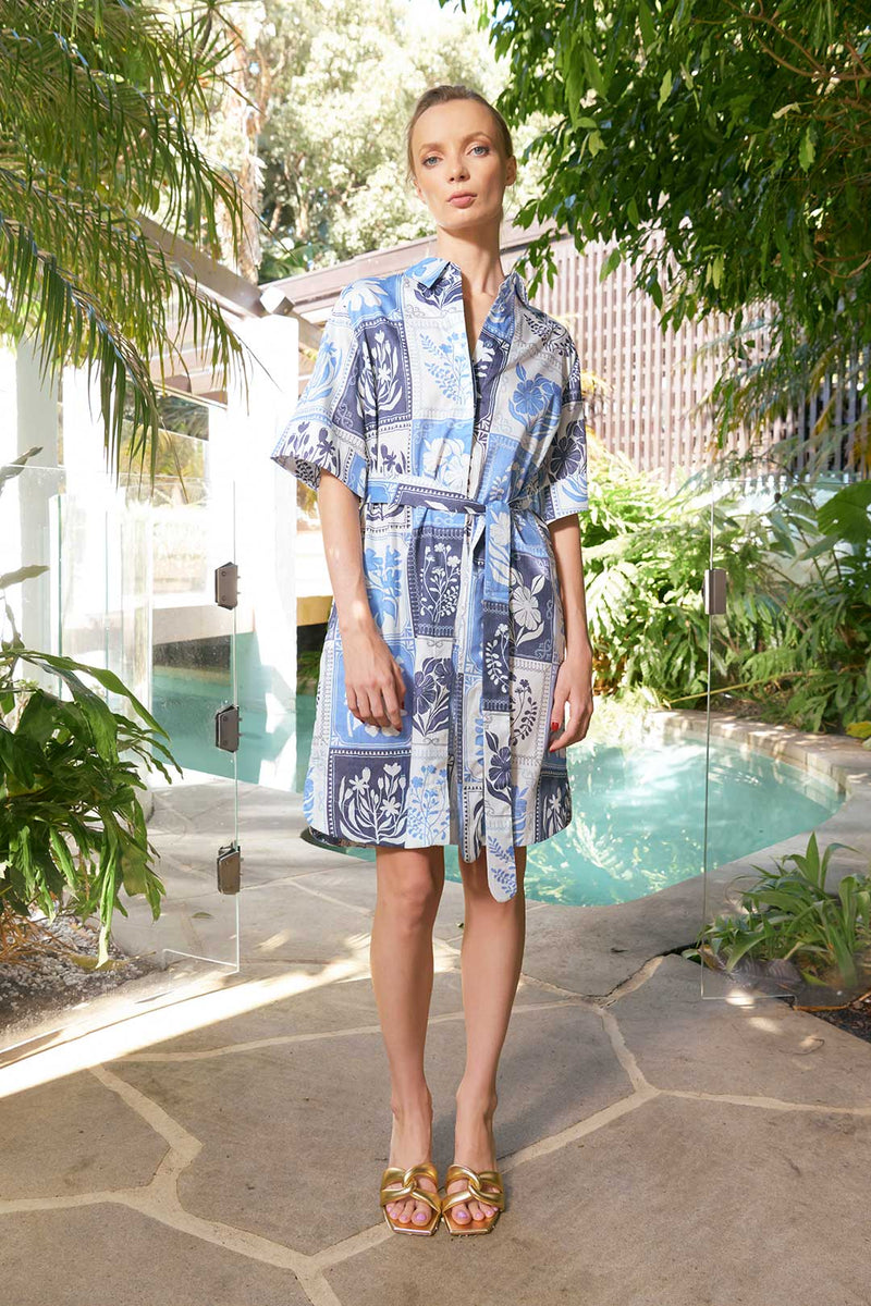 The Dreamer Label - Kiara Botanical Dress Denim