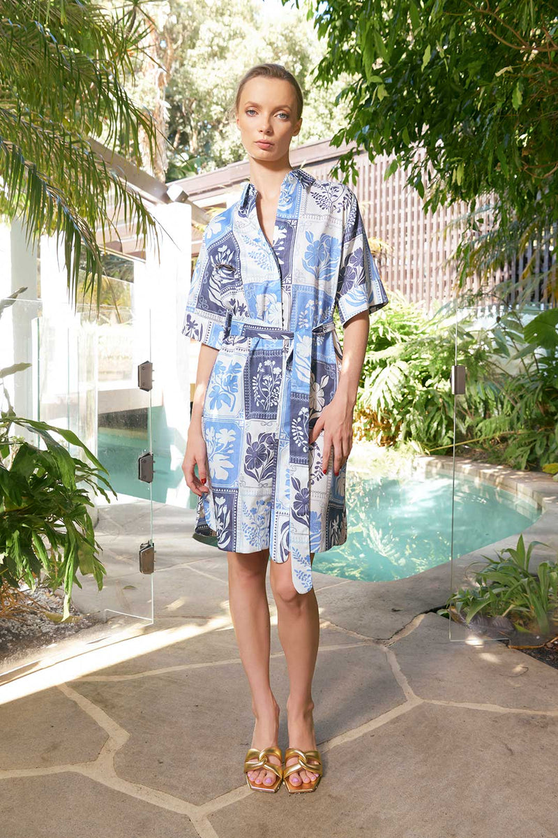 The Dreamer Label - Kiara Botanical Dress Denim