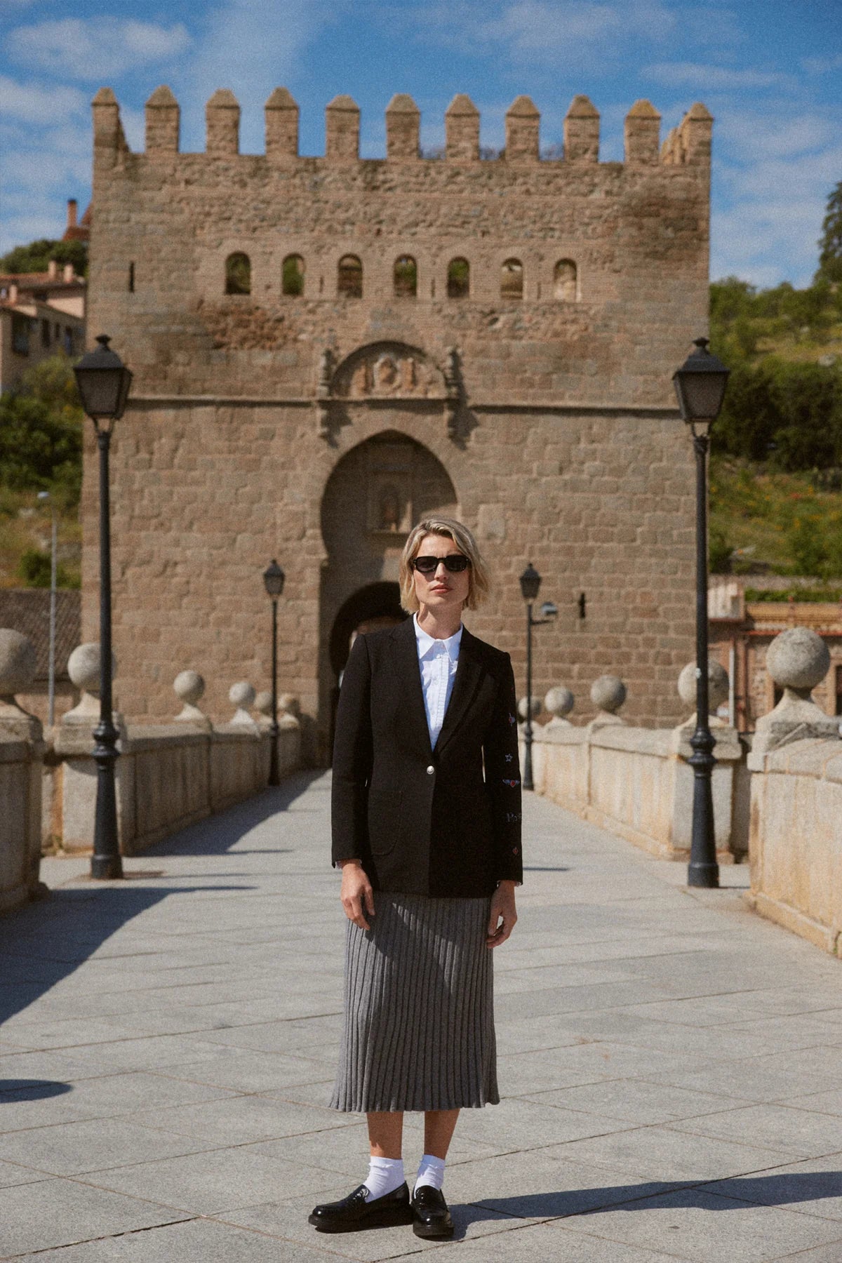 Americana Embroidered Rocker Detailed Blazer