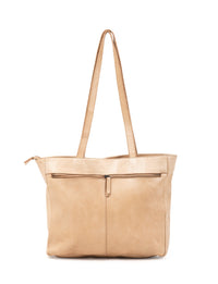 Serenade Toowoomba woven tote in taupe, alternate view