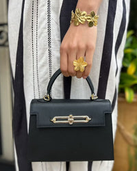 Anna Leather Satchel Bag