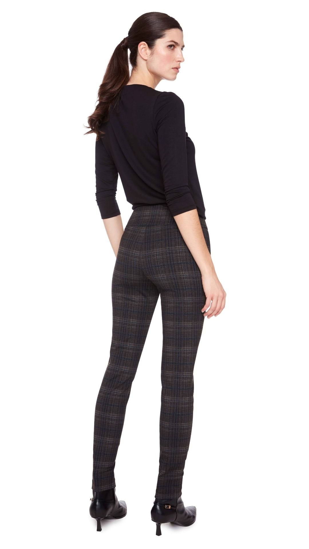 UP - Dark Plaid Ponte Pant 68659
