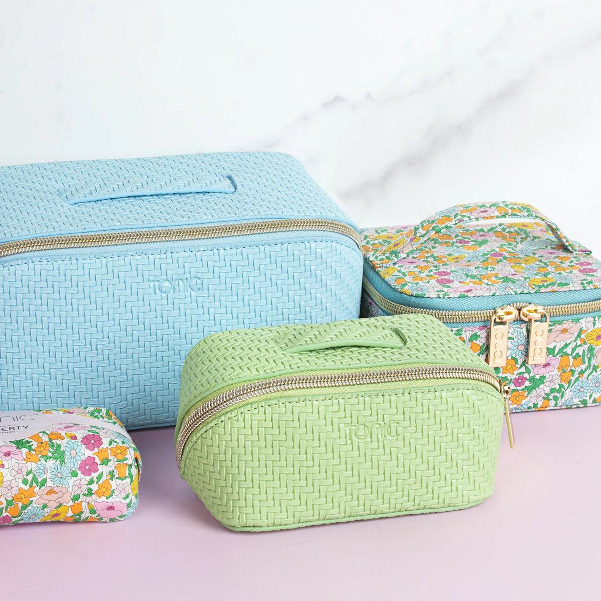 Herringbone Small Beauty Bag