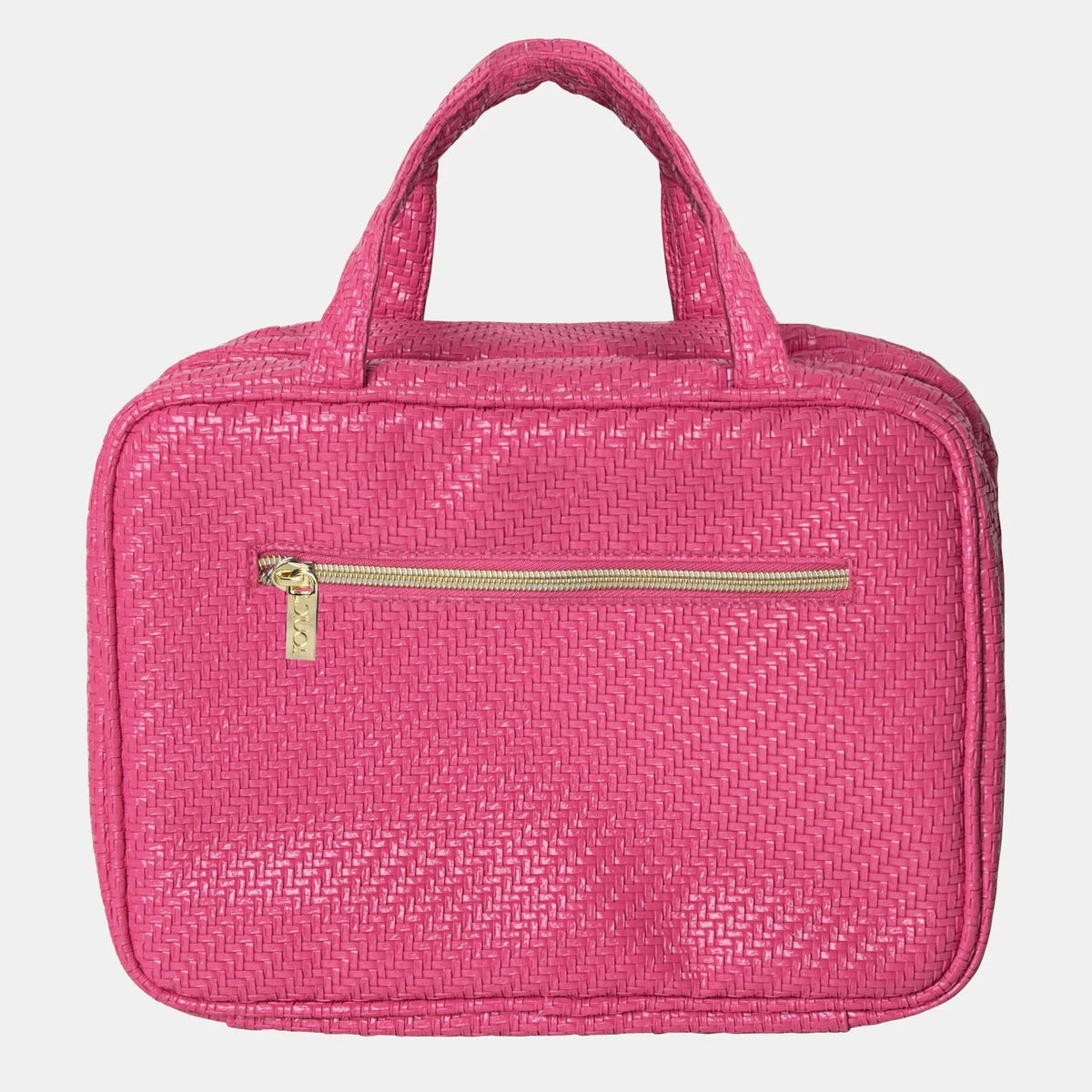 Hanging Cosmetic Bag - Herringbone