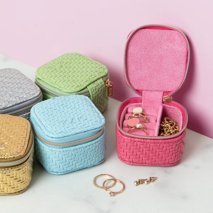 Mini Herringbone Jewelry Cube