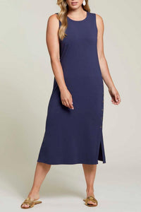 Midi Dress with Side Snaps