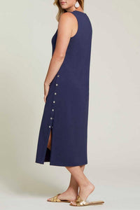 Midi Dress with Side Snaps