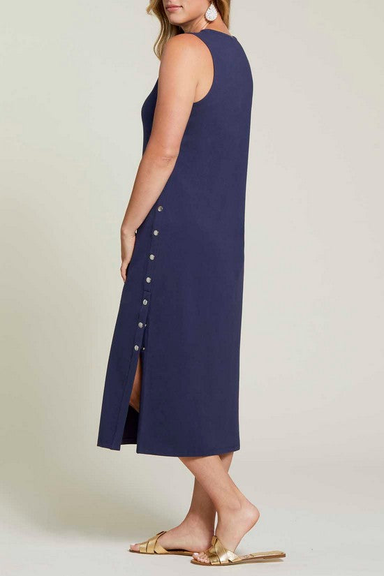 Midi Dress with Side Snaps