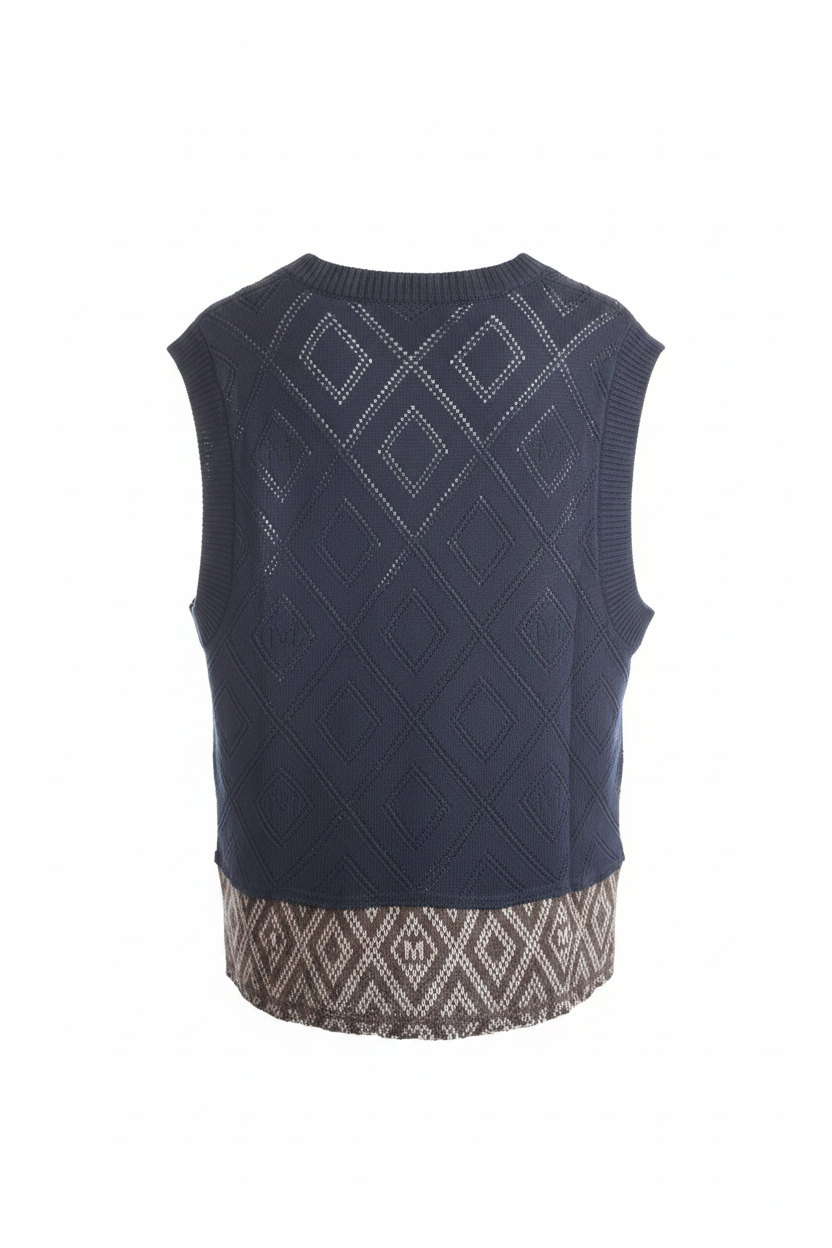 M.A. Dainty Easy — Navy & Brown