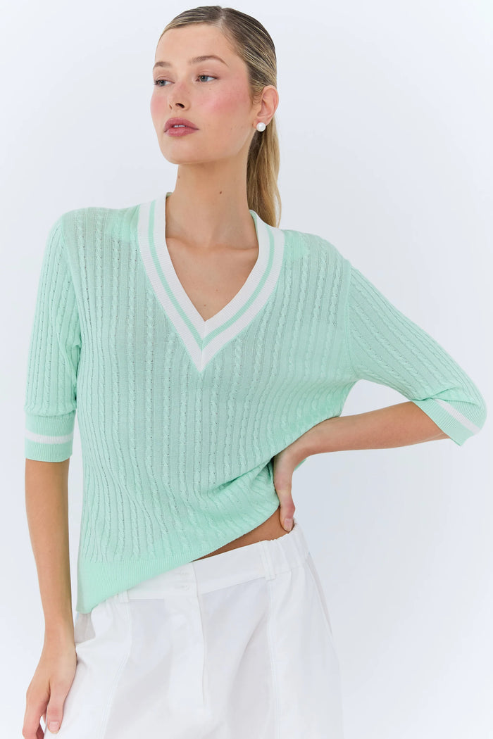 Eder by Anna - Michèle Polo Knit in Mint