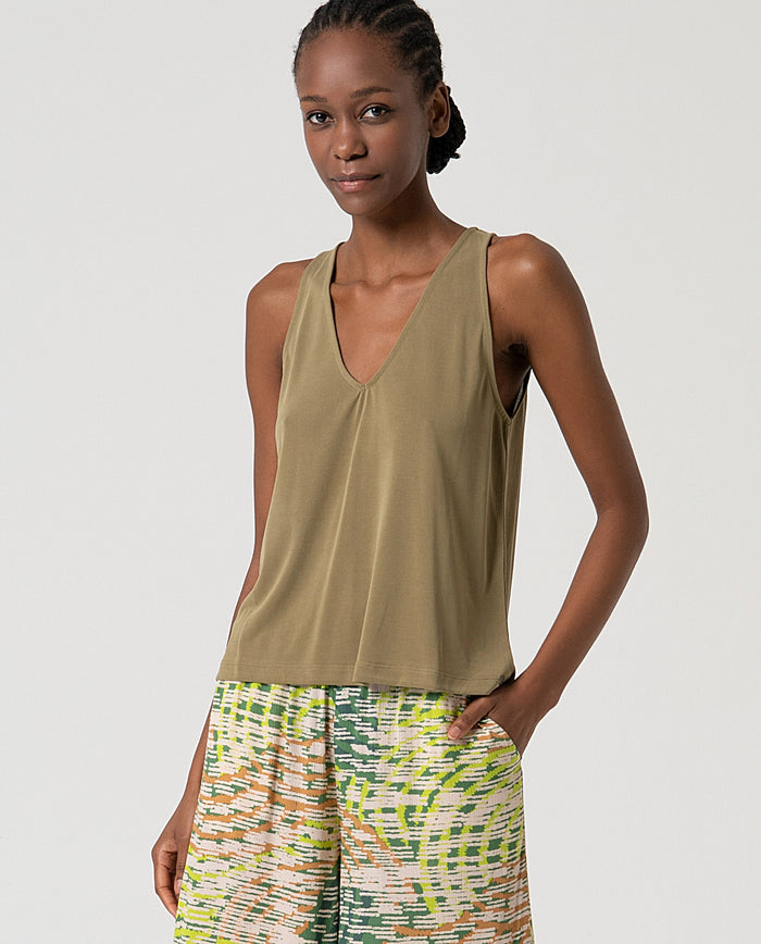 V-neck Modal Viscose Top