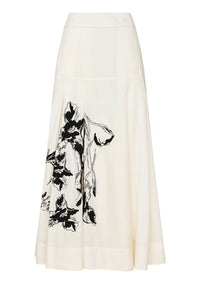 Mos the Label - Lis Embroidered Midi Skirt