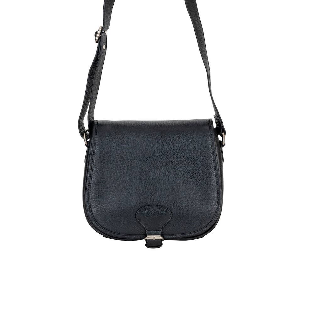 Wildera Leather “Lennon” Crossbody Bag – Full-Grain Leather Shoulder Bag