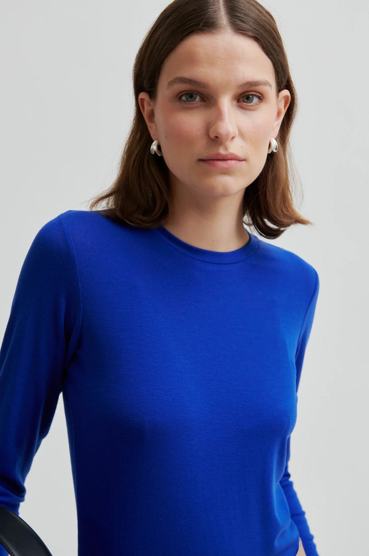 Second Female -Matima Marino blend Long Tee - Blue