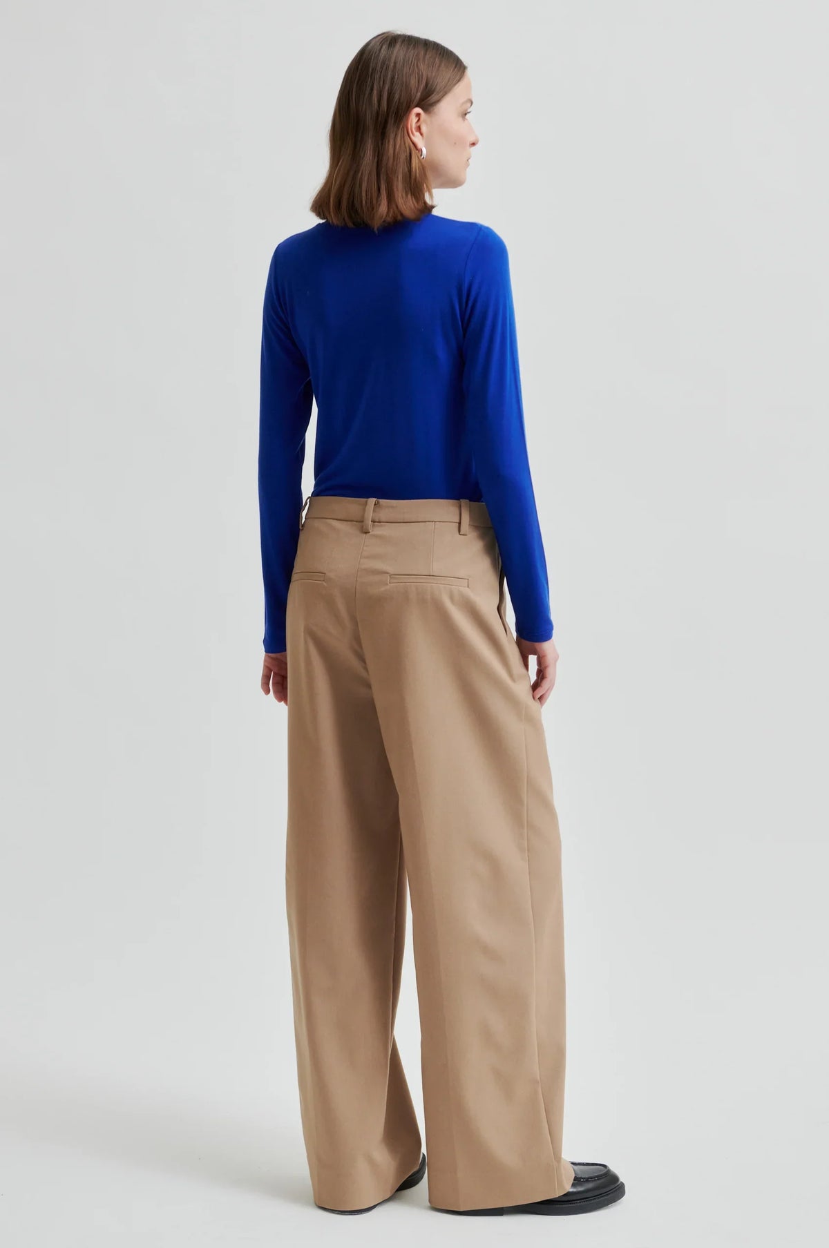 Second Female -Matima Marino blend Long Tee - Blue