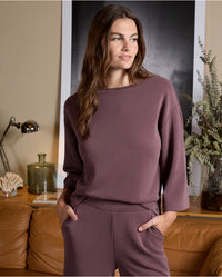 Surkanka - Modal Oversize T-Shirt in Blueberry
