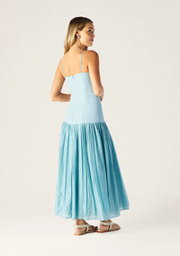 Mos the Label - Serafina Linen Maxi Dress - Seafoam