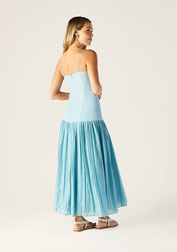 Mos the Label - Serafina Linen Maxi Dress - Seafoam