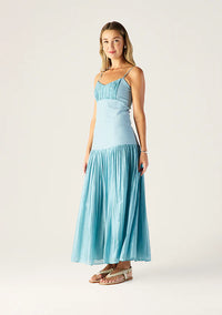 Mos the Label - Serafina Linen Maxi Dress - Seafoam