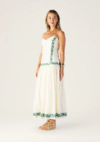 Mos the Label - Porto Embroidery Strappy Dress