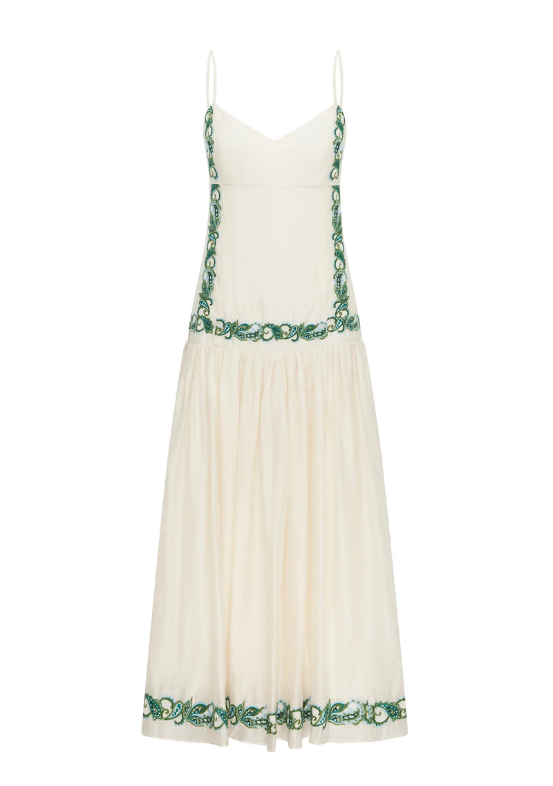 Mos the Label - Porto Embroidery Strappy Dress