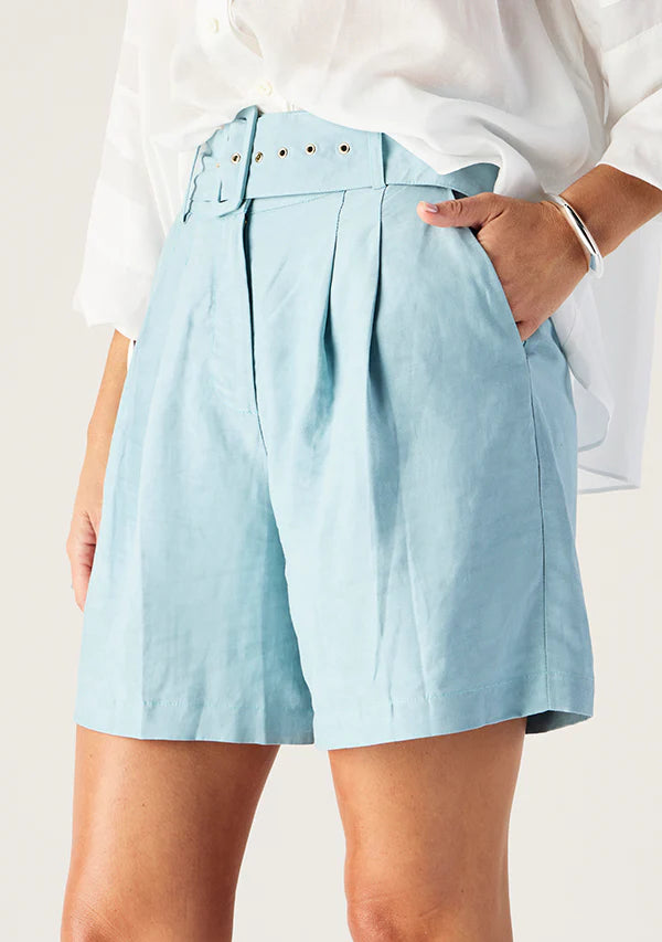 Mos the Label - Serafina Linen Short - Seafoam