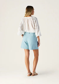 Mos the Label - Serafina Linen Short - Seafoam
