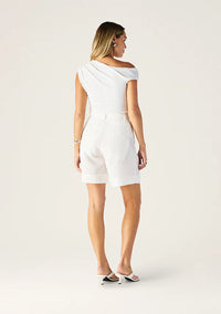 Mos the Label - Monaco Suiting Bermudas - White