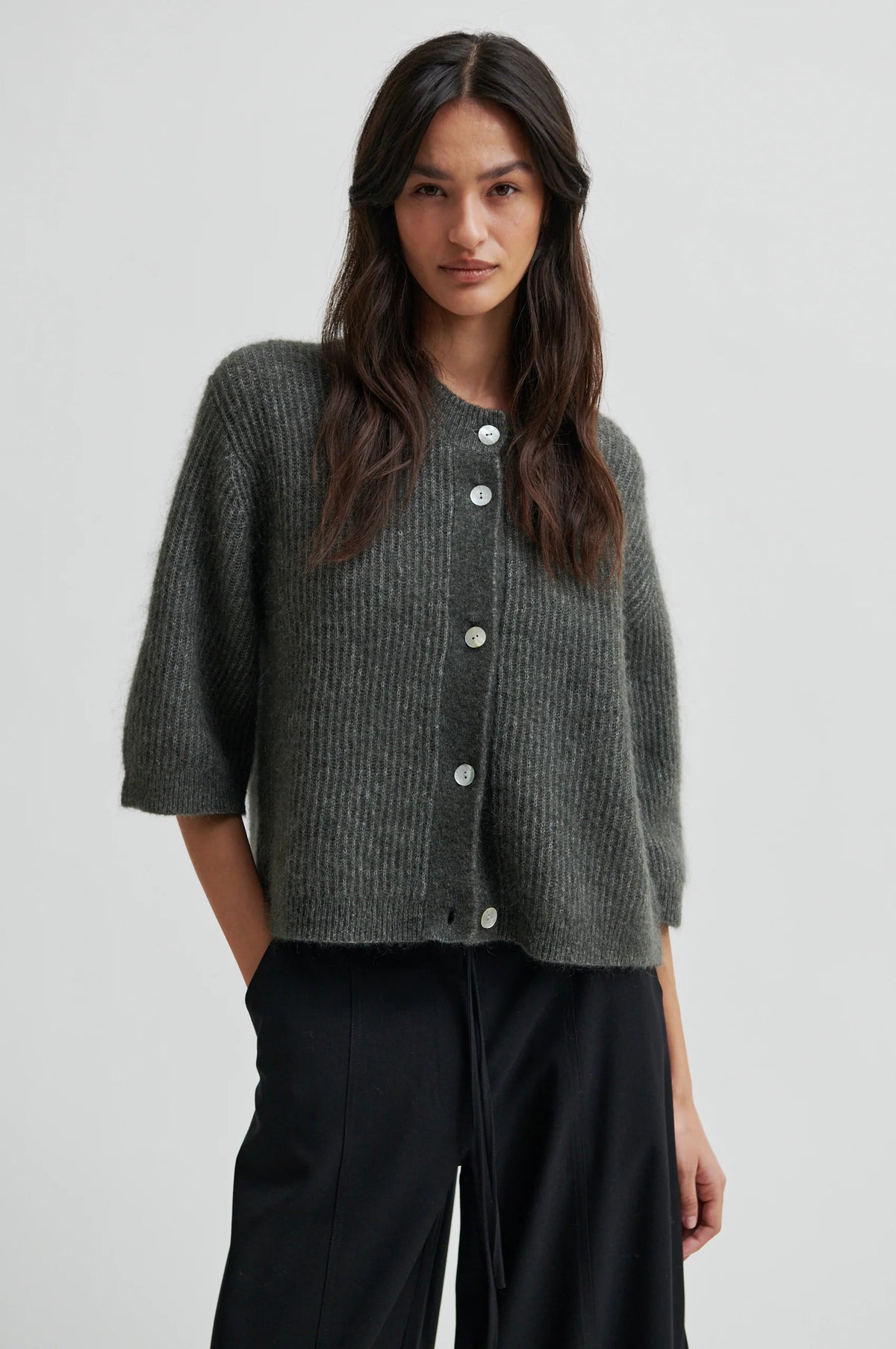 Second Female - Andrea Beluga Button Front Cardigan