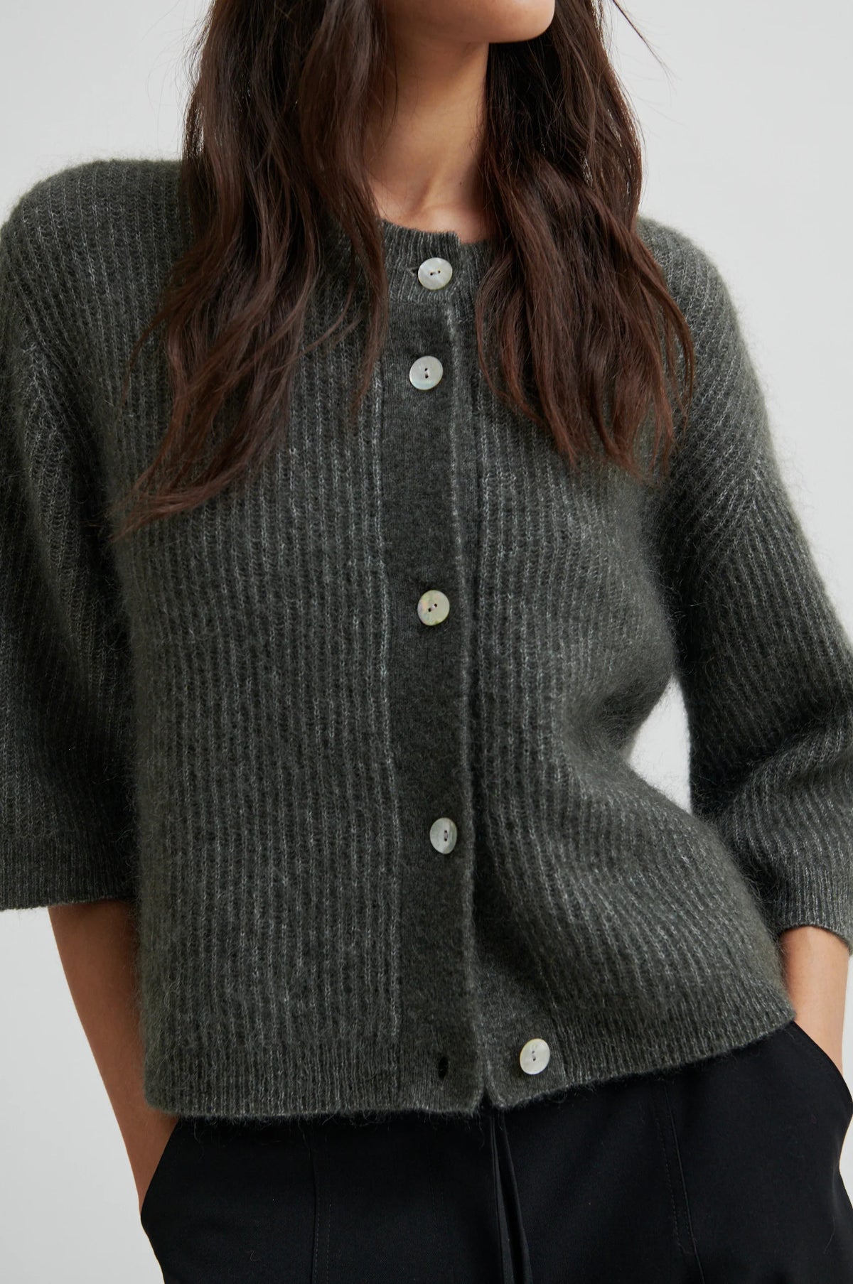 Second Female - Andrea Beluga Button Front Cardigan