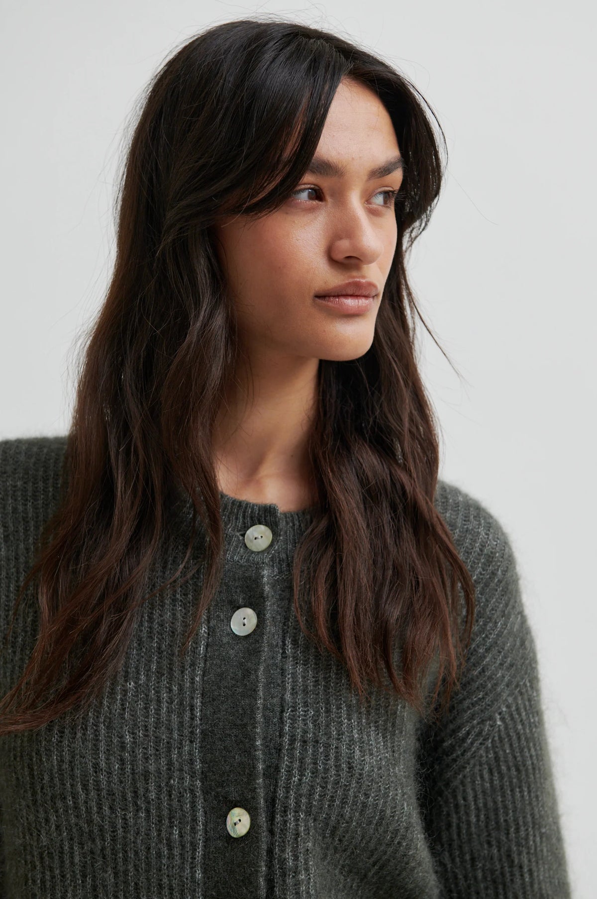 Second Female - Andrea Beluga Button Front Cardigan