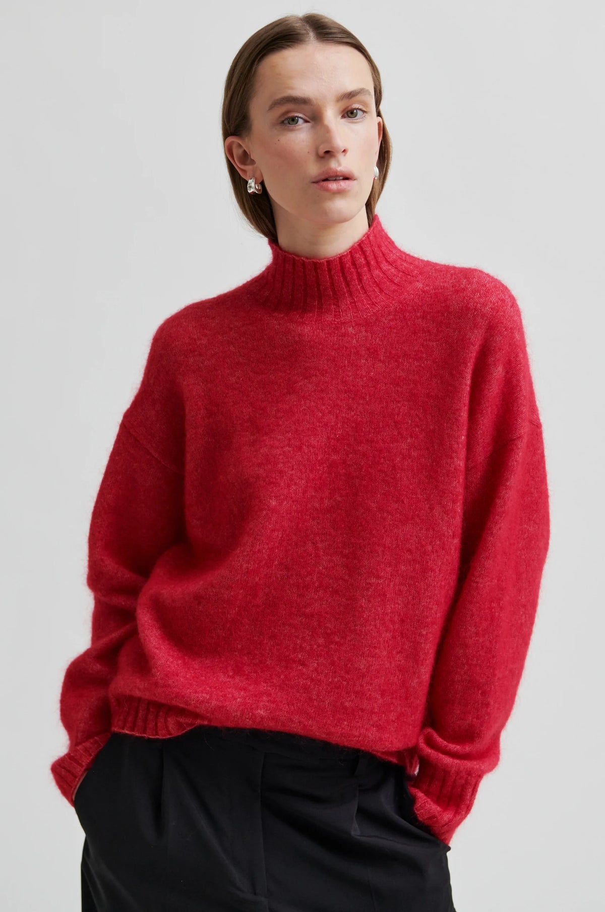 Second Female - Brooklyn Persian Red  High Neck Knit