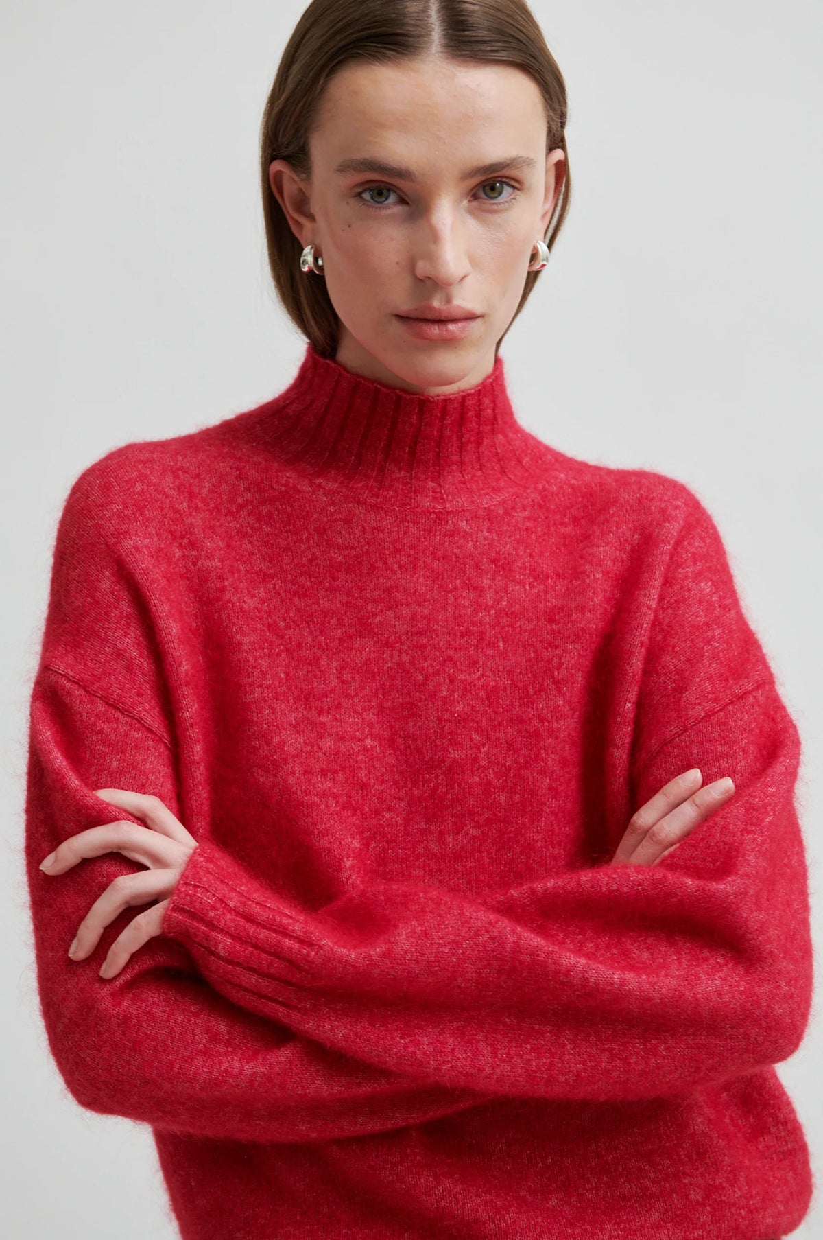 Second Female - Brooklyn Persian Red  High Neck Knit