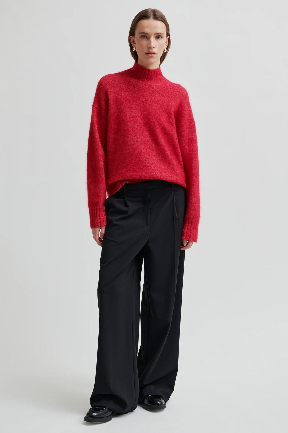 Second Female - Brooklyn Persian Red  High Neck Knit
