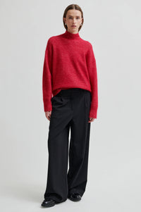 Second Female - Brooklyn Persian Red  High Neck Knit